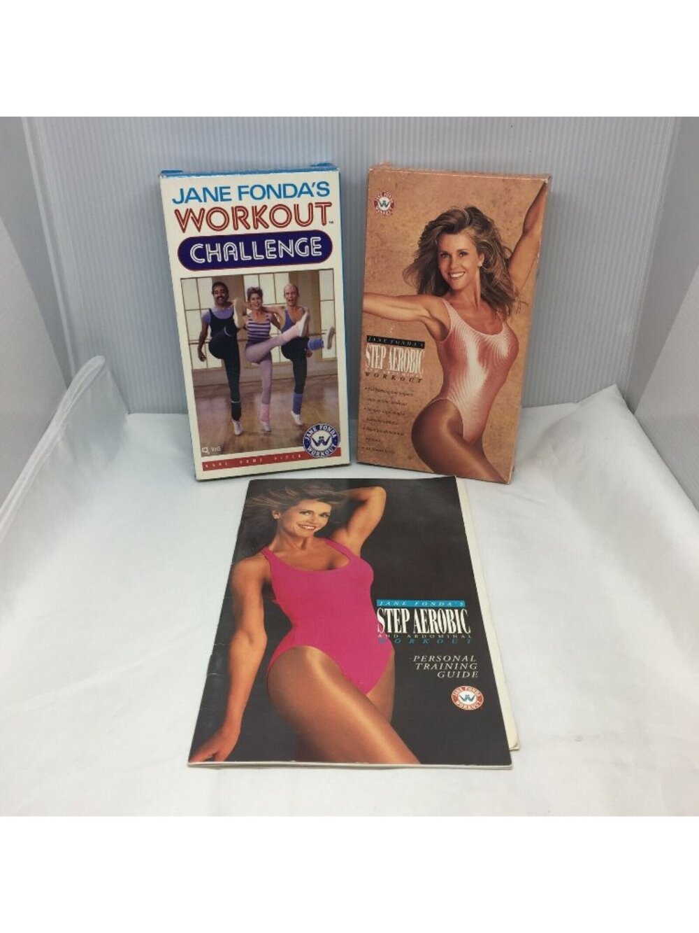 VHS Jane Fonda Workout Challenge Step Aerobics Training Guide Fitness At Home